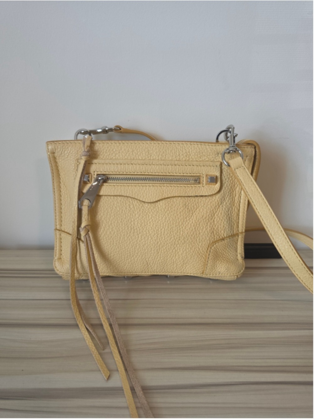 Rebecca Minkoff Yellow Leather Regan Crossbody Bag